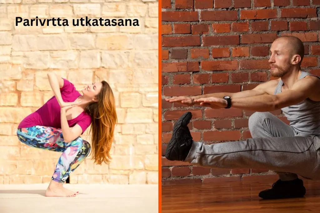 Utkatasana: os benefícios e como fazer a postura da cadeira parivrtta utkatasana