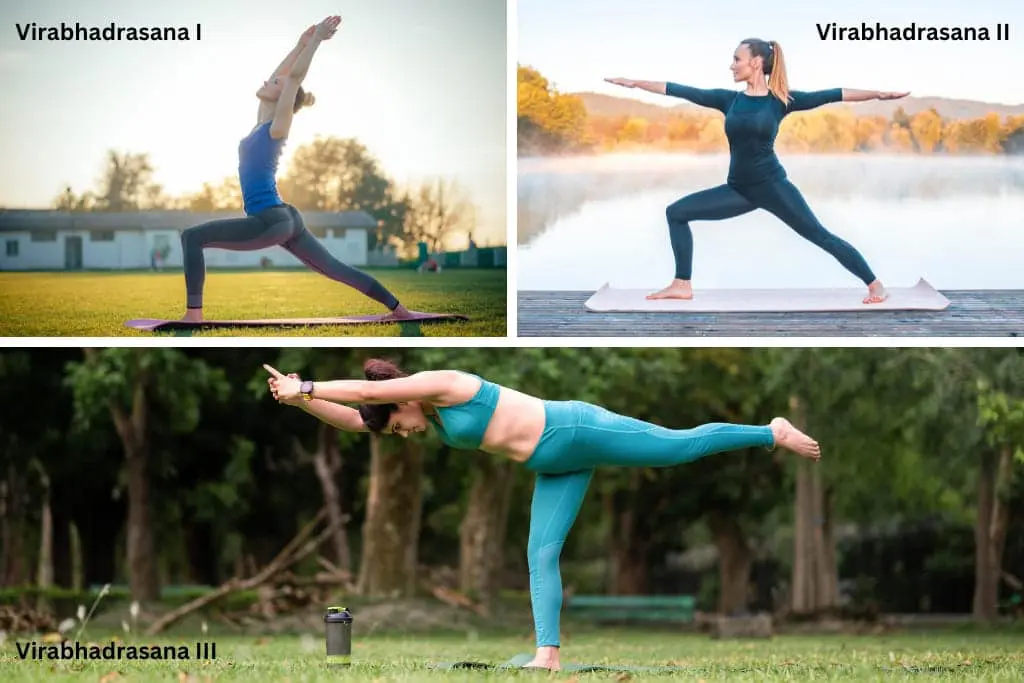 postura do guerreiro virabhadrasana