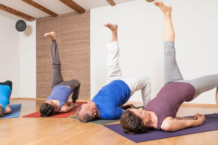 Eka pada setu bandha sarvangasana yoga ou ioga