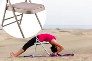 Cadeira Iyengar Yoga usada