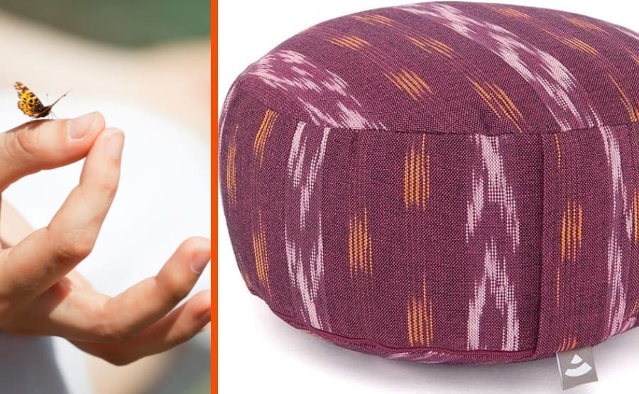 acessórios para yoga almofada meditar