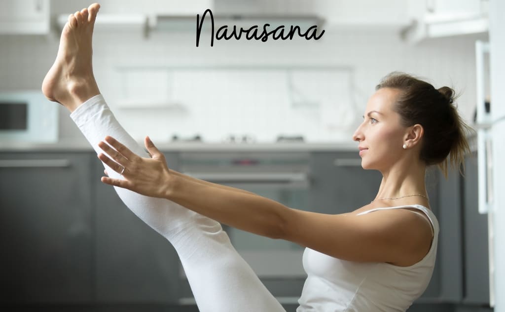 postura do barco Navasana