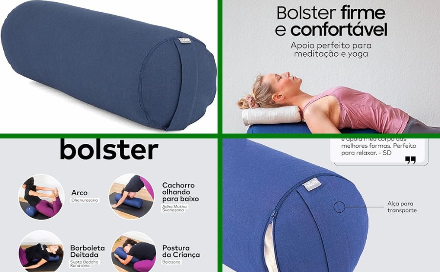 yoga acessórios bolster restaurativa