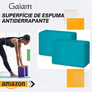 acessórios para yoga bloco gaiam