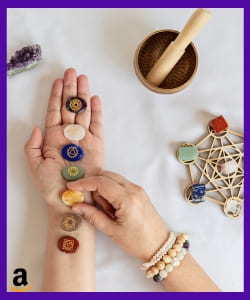 Kit 7 Pedras dos Chakras amazon